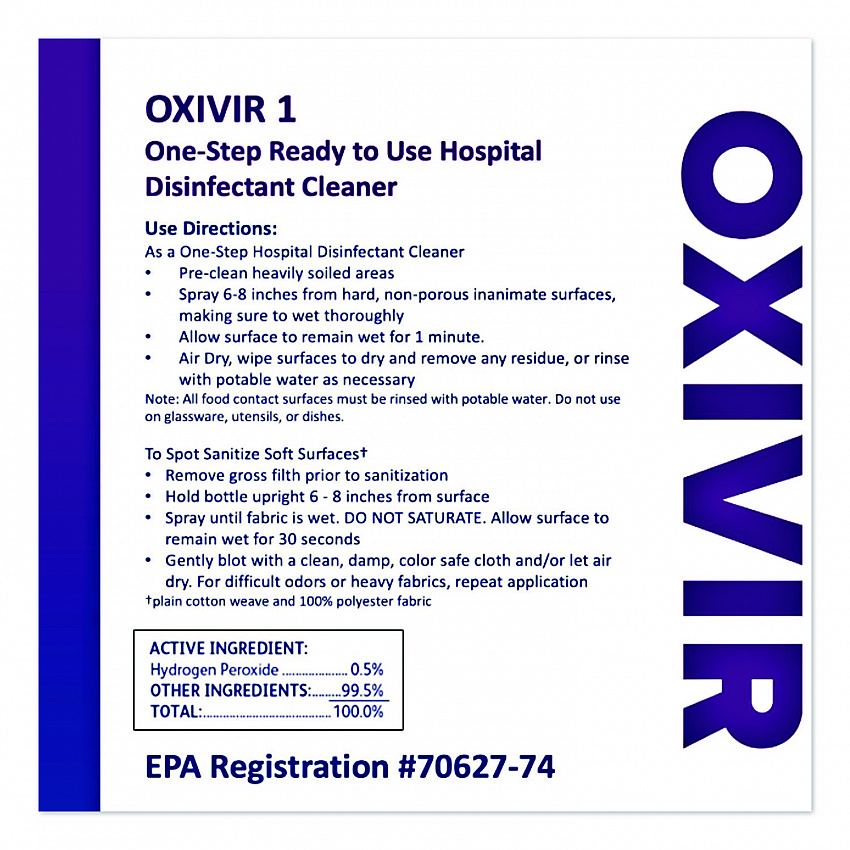Oxivir TB Disinfectant Wipes, 11 x 12, White, 160/Bucket, 4 Buckets/Carton (5627427)