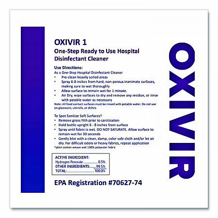 Oxivir TB Disinfectant Wipes Refill, 11 x 12, Unscented, White, 160 Wipes/Refill Pouch, 4 Refill Pouches/Carton (100823906)