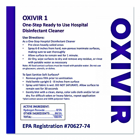 Oxivir Three 64, 2.5 L Bottle, 2/Carton (101106009)