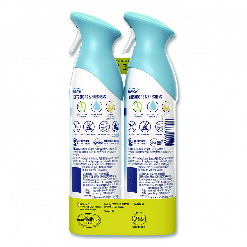 AIR, Linen and Sky, 8.8 oz Aerosol Spray, 2/Pack (17340PK)
