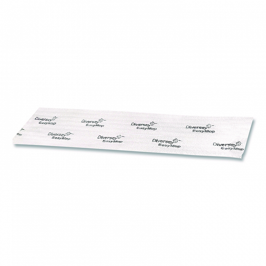 EasyMop Microfiber Dust Mop Pads, 16 x 5.3, White, 50/Pack (D1232214)