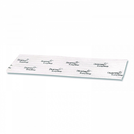 EasyMop Microfiber Dust Mop Pads, 16 x 5.3, White, 50/Pack (D1232214)