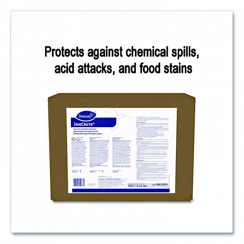 JonCrete Concrete and Floor Restorer, Fresh Scent, 5 gal Envirobox (95623979)