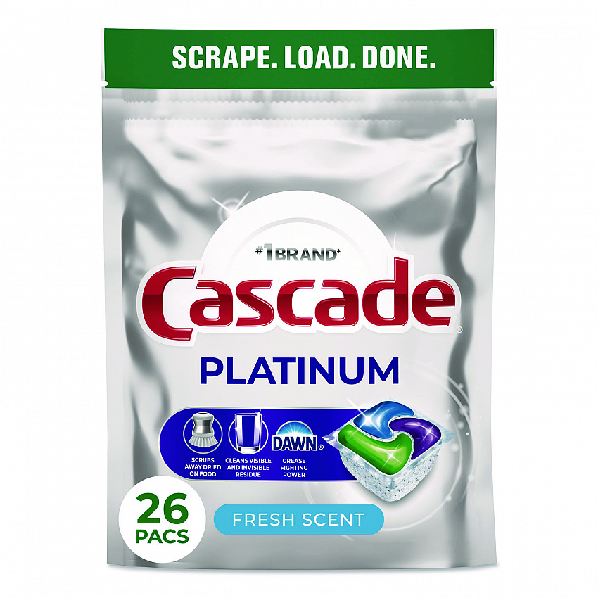 Platinum ActionPacs, Fresh Scent, 14 oz Pack, 26 Pods/Pack, 4 Packs/Carton (15536)