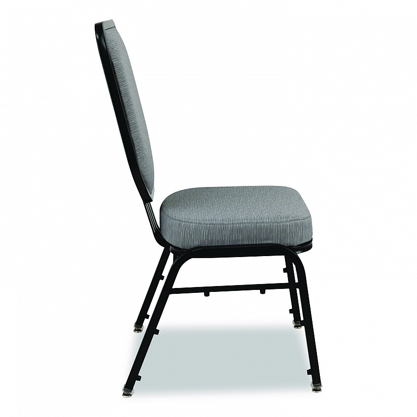 Flex-Back Banquet Chair, Supports Up to 500 lbs, 18.6" Seat Height, Morticia Lithium Seat/Back, Black Base, 2/Pack (9682BG2)