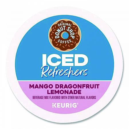 ICED Refreshers K-Cup Pods, Mango Dragonfruit Lemonade, 20/Box (0532)