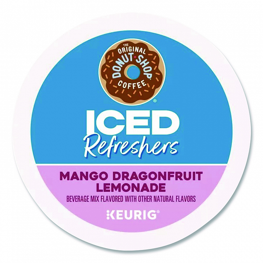 ICED Refreshers K-Cup Pods, Mango Dragonfruit Lemonade, 20/Box (0532)