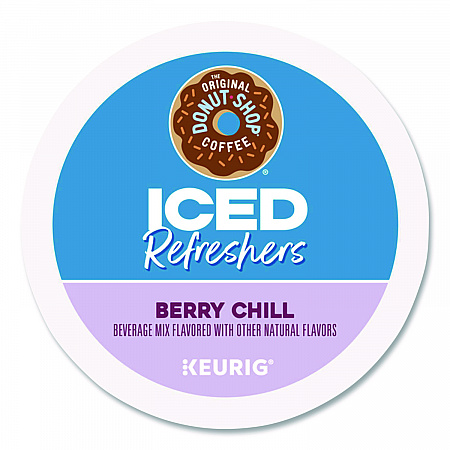 ICED Refreshers K-Cup Pods, Berry Chill, 20/Box, 4 Boxes/Carton (0631CT)