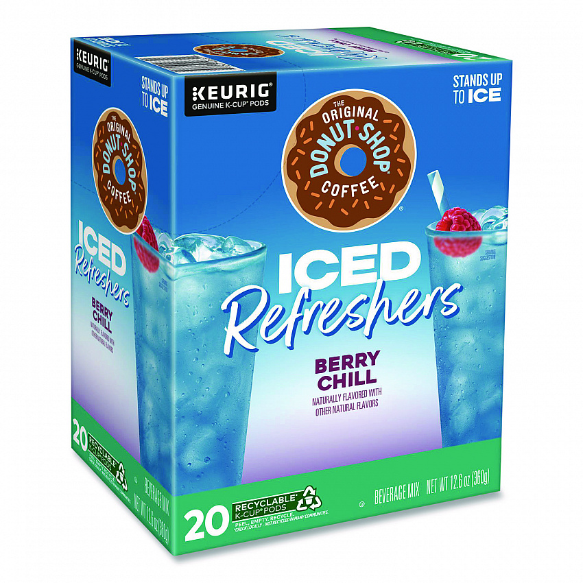 ICED Refreshers K-Cup Pods, Berry Chill, 20/Box (0631)