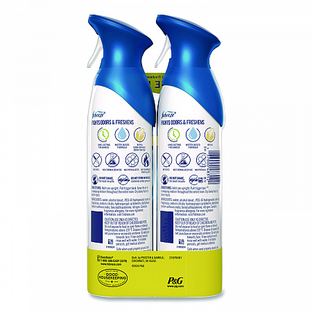 AIR, Ocean, 8.8 oz Aerosol Spray, 2/Pack, 3 Packs/Carton (17345)