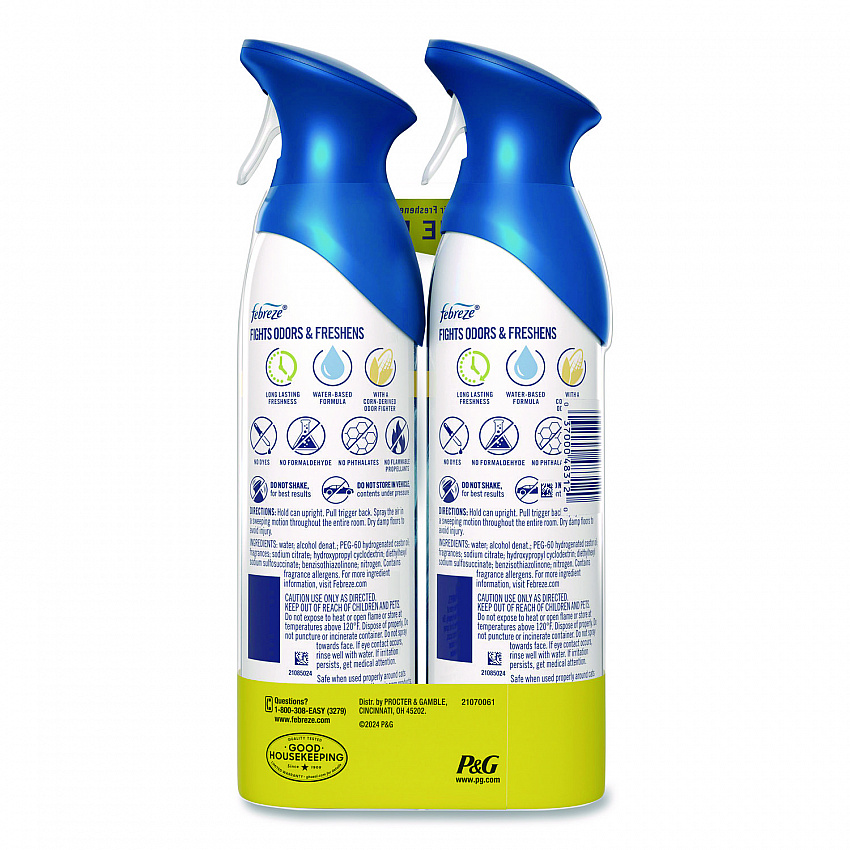 AIR, Ocean, 8.8 oz Aerosol Spray, 2/Pack, 3 Packs/Carton (17345)
