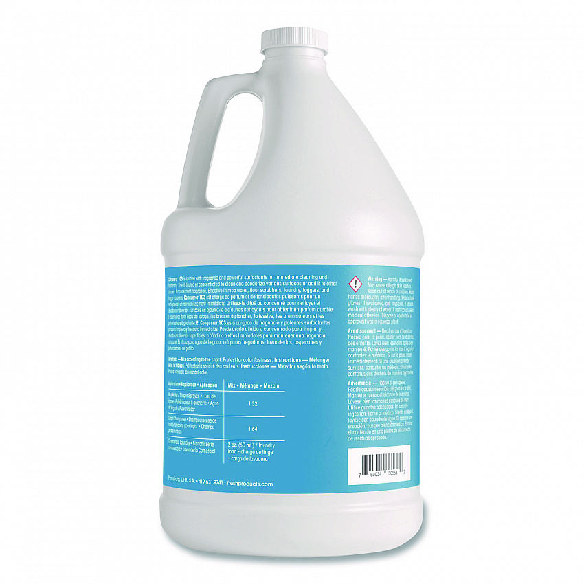 Conqueror 103 Odor Counteractant Concentrate, Cherry, 1 gal Bottle, 4/Carton (1WBCHCT)