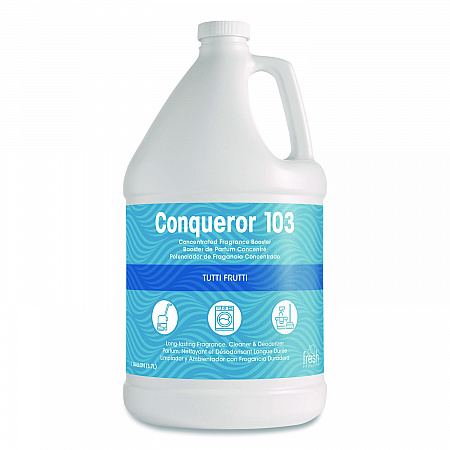 Conqueror 103 Odor Counteractant Concentrate, Tutti-Frutti, 1 gal Bottle, 4/Carton (1WBTU)