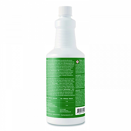 Bio Conqueror 105 Enzymatic Odor Counteractant Concentrate, Cucumber Melon, 1 qt Bottle, 12/Carton (1232BWBCMF)