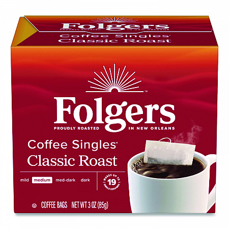Coffee Singles, Classic Roast, 0.16 oz Single-Serve Bag, 19/Pack (PRO29764)