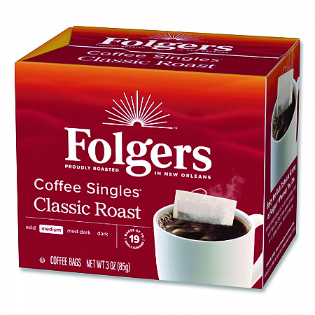 Coffee Singles, Classic Roast, 0.16 oz Single-Serve Bag, 19/Pack (PRO29764)
