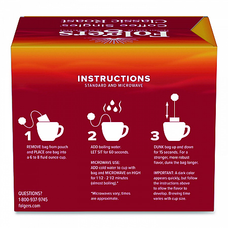 Coffee Singles, Classic Roast, 0.16 oz Single-Serve Bag, 19/Pack (PRO29764)