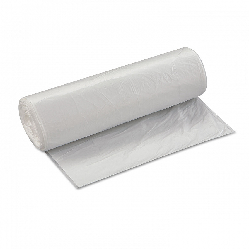 High-Density Commercial Can Liner Value Pack, 33 gal, 14 mic, 33" x 39", Clear, Interleaved Roll, 25 Bags/Roll, 10 Rolls/CT (VALH3340N16)