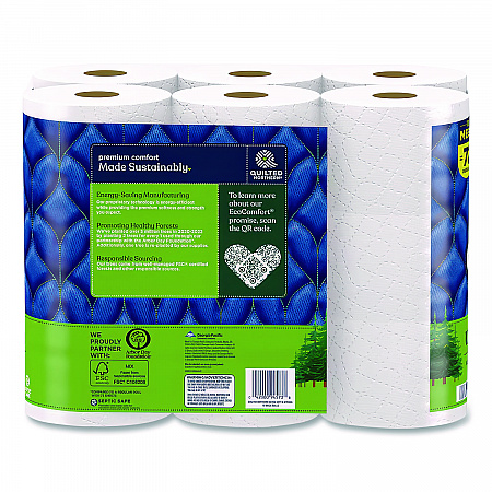 Ultra Soft and Strong Bathroom Tissue, Mega Rolls, Septic Safe, 2-Ply, White, 328 Sheets/Roll, 18 Rolls/Carton (94475501)
