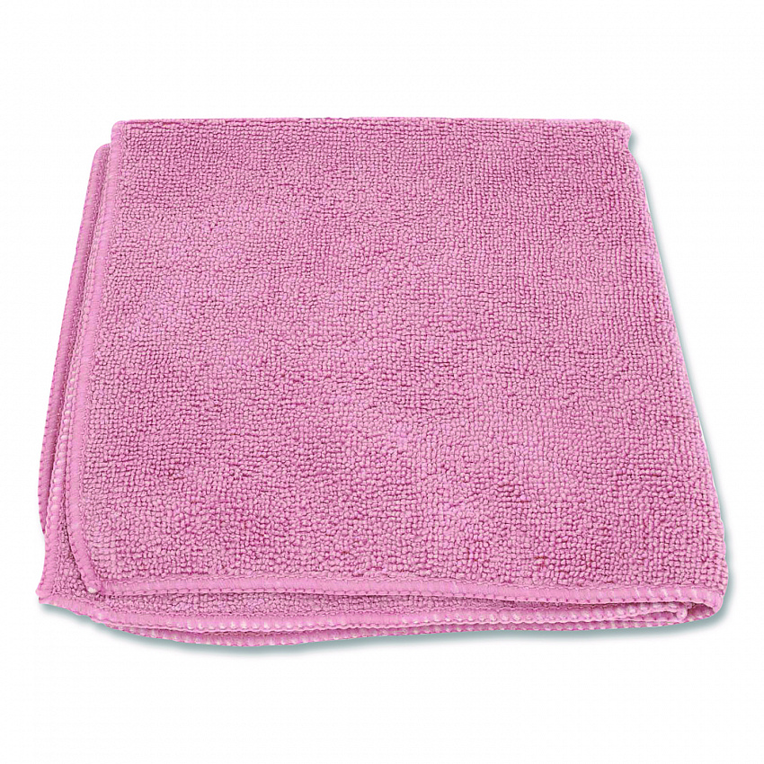 Microfiber Cloths, 12 x 12, Pink, 12/Pack (12PINCLOTH)