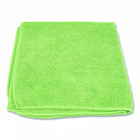 Microfiber Cloths, 12 x 12, Green, 12/Pack (12GRECLOTH)