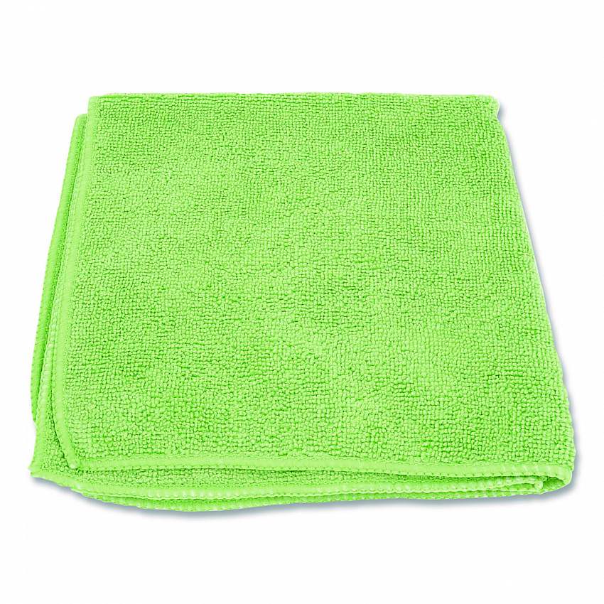 Microfiber Cloths, 12 x 12, Green, 12/Pack (12GRECLOTH)