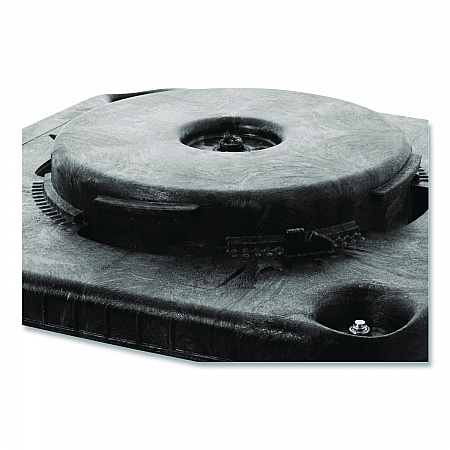 Brute Container Square Dolly, 300 lb Capacity, 17.25 x 6.25, Black (3530)