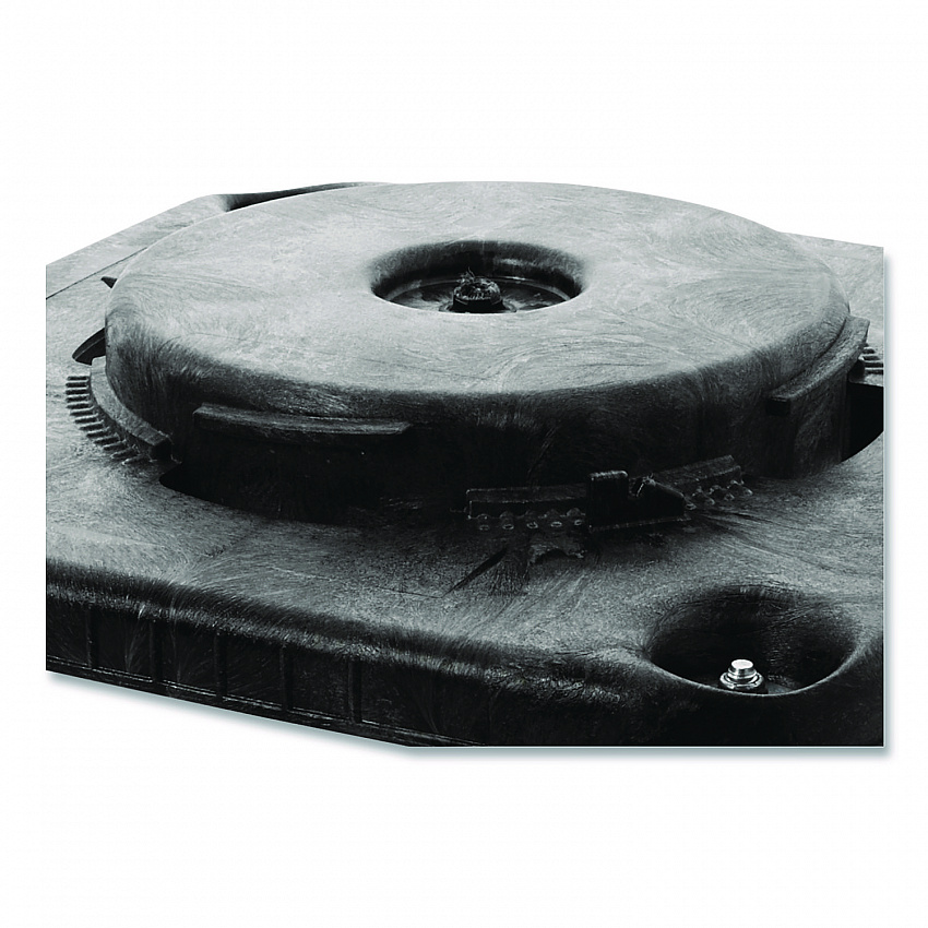 Brute Container Square Dolly, 300 lb Capacity, 17.25 x 6.25, Black (3530)