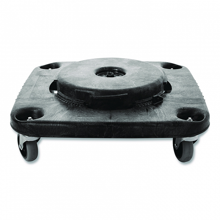 Brute Container Square Dolly, 300 lb Capacity, 17.25 x 6.25, Black (3530)