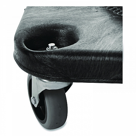 Brute Container Square Dolly, 300 lb Capacity, 17.25 x 6.25, Black (3530)