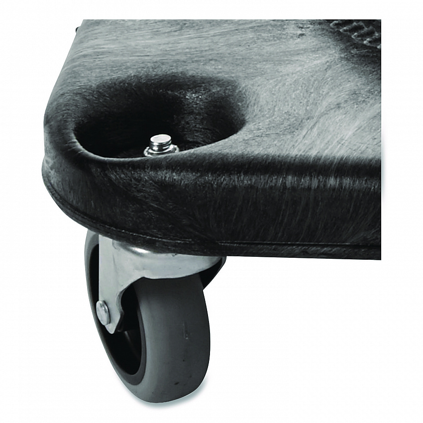 Brute Container Square Dolly, 300 lb Capacity, 17.25 x 6.25, Black (3530)