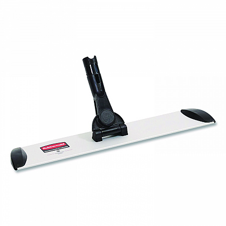 Executive Microfiber Single-Sided Flat Mop Frame, 3.5 x 17, Aluminum, Black/Silver (1863893)