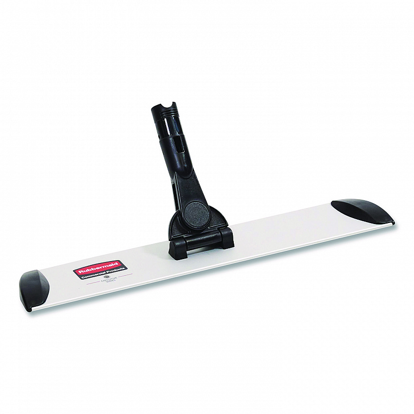 Executive Microfiber Single-Sided Flat Mop Frame, 3.5 x 17, Aluminum, Black/Silver (1863893)