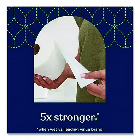 Ultra Soft and Strong Bathroom Tissue, Mega Rolls, Septic Safe, 2-Ply, White, 328 Sheets/Roll, 18 Rolls/Carton (94475501)