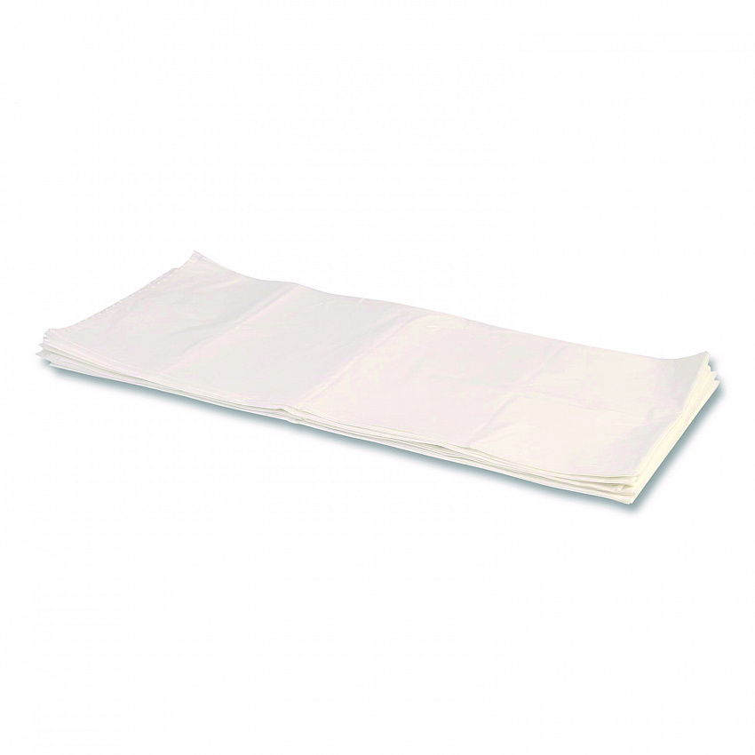 Linear Low-Density Can Liners, 60 gal, 2 mil, 36" x 58", Clear, Flat Pack, 100/Carton (H7258QC)