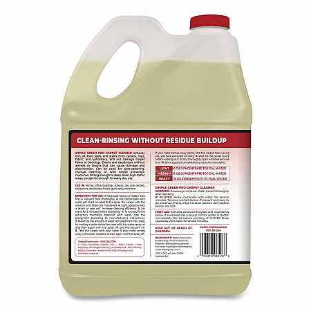 Pro Carpet Cleaner, Unscented, 1 gal Bottle, 4/Carton (0506128)