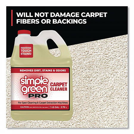 Pro Carpet Cleaner, Unscented, 1 gal Bottle, 4/Carton (0506128)