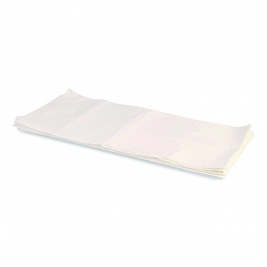 Linear Low-Density Can Liners, 56 gal, 2 mil, 43" x 48", Clear, Flat Pack, 100/Carton (H8648QC)