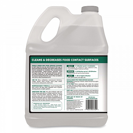Pro Food Service Cleaner, 1 gal Bottle, 4/Carton (0601128)