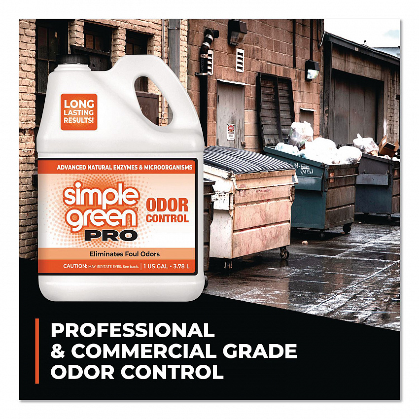 Pro Odor Control, Lemongrass Eucalyptus, 1 gal Bottle, 4/Carton (0704128)