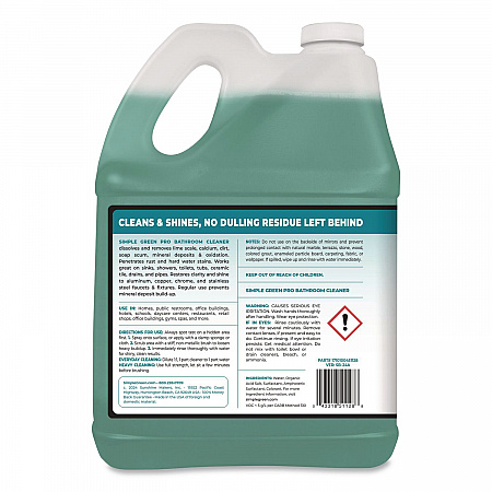 Pro Bathroom Cleaner, 1 gal Bottle, 4/Carton (1751128)