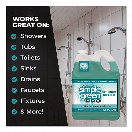 Pro Bathroom Cleaner, 1 gal Bottle, 4/Carton (1751128)