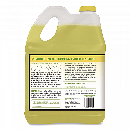 Pro Dish Soap, Sparkling Citrus Scent, 1 gal Bottle, 4/Carton (4101128)