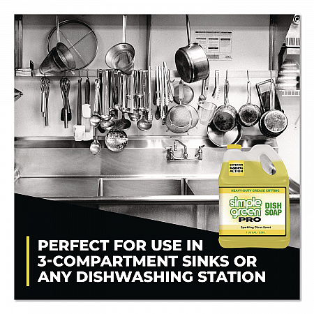 Pro Dish Soap, Sparkling Citrus Scent, 1 gal Bottle, 4/Carton (4101128)