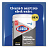 CloroxPro ScreenPlus Screen Sanitizing Wipes, 6 x 8, Citrus Blend, White, 75/Canister, 6 Canisters/Carton (60724CT)