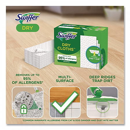 Dry Refill Cloths, 10.4 x 8, White, 52/Box, 3 Boxes/Carton (81216)