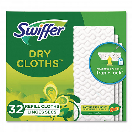 Dry Refill Cloths. 8 x 10.4, White, 32 Box, 4 Boxes/Carton (83059)