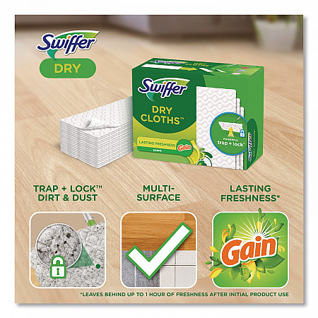 Dry Refill Cloths. 8 x 10.4, White, 32 Box, 4 Boxes/Carton (83059)