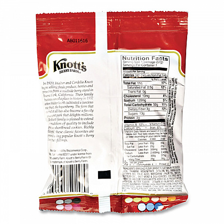 Premium Berry Jam Shortbread Cookies, Raspberry, 2 oz Pack, 36/Carton (59636)