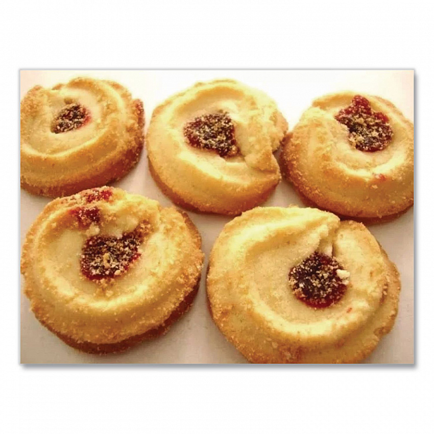 Premium Berry Jam Shortbread Cookies, Raspberry, 2 oz Pack, 36/Carton (59636)